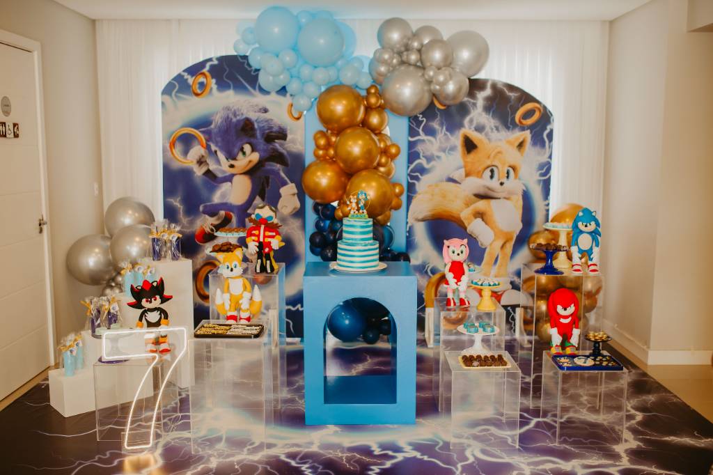 FESTA SONIC - 7 anos do meu filho Noah 